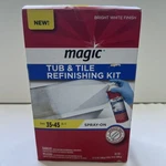 Magic Spray On Tub Tile Refinishing Kit 12 Ounce Pack Of Bright White Open. Price: $44.99.