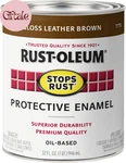 7775502 Stops Rust Brush On Paint, Quart, Gloss Leather Brown, (pack Of 1) New. Price: $30.13.