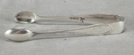 Walker & Hall Sheffield Bright-cut Sterling Silver Sugar Tongs C. 1896. Price: $100.00.