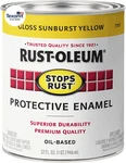 7747502 Stops Rust Brush On Paint, Quart, Gloss Sunburst Yellow, (pack Of 1) New. Price: $31.36.