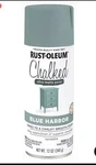 Rust-oleum 374164 Chalked Ultra Matte Spray Paint, 12 Oz, Blue Harbor Grey New. Price: $12.75.
