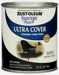 Rust-oleum Ultra Cover Satin 1 Qt. Premium Latex Paint Canyon Black 267332 New!!. Price: $25.64.