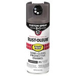 Rust-oleum 376911 Preventative Spray Paint, Anodized Bronze, Semi-gloss, New. Price: $11.85.