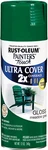 Rust-oleum Ultra Cover Gloss Meadow Green Spray Paint 12 Oz. New. Price: $78.86.