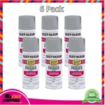 2081830-6PK Stops Rust Automotive Primer Spray, 12 Oz, Flat Light Gray, Pack New. Price: $49.44.
