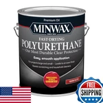 Minwax Fast Dry Polyurethane Protective Wood Finish, Clear Gloss, 1 Gallon New. Price: $78.47.