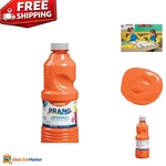 Prang Washable Tempera Paint, Vibrant Orange, 16 Oz - Perfect For Kids Art New. Price: $12.59.
