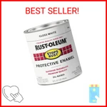 Rust-oleum 7792502 Stops Brush On Paint, Quart, Gloss White, 1 Quarts (pack New. Price: $23.68.