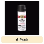 (6 Pack) Black, Stops Rust Protective Enamel Flat Spray PAINT-7776830, 12 Oz New. Price: $42.85.