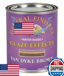 General Finishes Water Based Glaze Effects, 1 Quart Van Dyke Brown New. Price: $66.06.