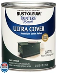 Rust-oleum 267334 Painter's Touch Latex Paint, Quart, Satin Hunt New. Price: $34.99.