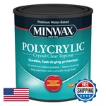 1 Qt Minwax 64444 Clear Polycrylic Water-based Protective Finish Semi-gloss New. Price: $37.04.