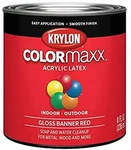 Krylon Colormaxx 8 Fl Oz Banner Red Acrylic Latex Brush Paint For Diy Proj... New. Price: $23.29.