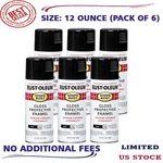 Rust-oleum 7779830-6PK Stops Spray Paint, 12 Oz, Gloss Black, Pack, New. Price: $35.99.