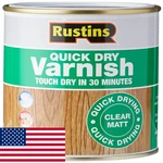 Rustins Quick Dry Varnish Clear Matt Ml AVMC500 New. Price: $40.11.