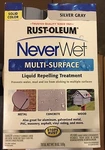 Rust-oleum Neverwet Multi-surface Liquid Repelling Treatment 18 Oz. Silver Gray New. Price: $16.95.