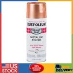 Rust-oleum 314417 Stops Bright Coat Metallic Spray Paint, 11 Oz, Copper New. Price: $11.97.