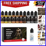 10 Colors Metallic Set, 20ML Ready To Use Modeling Acrylic Paints... New. Price: $32.39.