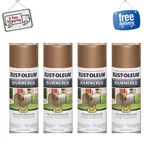 Copper, Rust-oleum Stops Hammered Spray Paint, 12 Oz, 4 Pack, Multi-surface New. Price: $44.59.