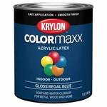 Krylon Colormaxx Regal Blue Acrylic Latex Paint 32 Oz Gloss Finish New. Price: $24.79.