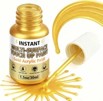 Gold Leaf Paint, For And Wood Rich Metallic Shine, Fast Dryin New. Price: $10.41.