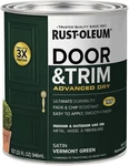 376514 Advanced Dry Door & Trim Paint, Quart, Satin Vermont Green New. Price: $28.99.