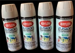 (4) Krylon Fusion For Plastic Spray Paint Satin Pewter Gray 12 Oz Discontinued New. Price: $44.99.