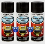 3 Rust-oleum Automotive Matte Black Spray Paint Trim & Bumper Fast Drying 11 Oz. New. Price: $43.50.