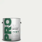 Gal. I100 White Base Semi-gloss Interior Paint New. Price: $31.84.