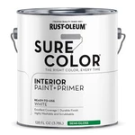 Rust-oleum 380227 Sure Color Interior Wall Paint And Primer Semi-gloss White Gal New. Price: $41.99.