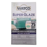 Rust-oleum Watco High Gloss Epoxy Super Glaze Pour On Turquoise 1QT. Pre-dyed New. Price: $15.47.