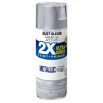 Rust-oleum American Accents 2X Ultra Cover Spray Paint, Metallic Silver 11 Oz New. Price: $10.69.