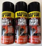 (3) Upol Raptor UP4923 Satin Black 1K Pro Engine Enamel 10 Oz Spray Cans 600 New. Price: $39.99.