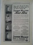 1915 Sherwin-williams Flat Tone Paint And Varnish Fingerprints Wash Off Ad We'll Used. Price: $9.99.