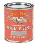 General Finishes Water Based Milk Paint, 1 Pint, Perfect Gray New. Price: $52.23.