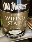 Old Masters Rich Mahogany 15004 Wiping Stain Quart New. Price: $29.99.