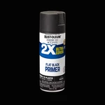 Black Primer, American Accents 2X Ultra Cover Flat Spray Paint- 12 New. Price: $24.36.