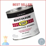 Rust-oleum 7776730 Protective Enamel Paint, 8-FL Oz, Flat Black(pack Of 1) New. Price: $18.69.