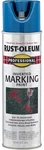 Rust-oleum 2524838 Inverted Marking Spray Paint 15OZ, Caution Blue Pack Of 6 New. Price: $53.38.