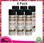 Rust-oleum 239107-6PK Enamel Spray Paint, 15OZ, Semi-gloss Black, Pack New. Price: $82.09.