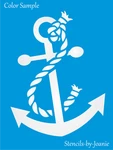 Boat Anchor Stencil Rope Nautical Beach Ocean Sea Strong Faith Diy Signs Joanie New. Price: $10.95.