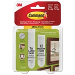 3M Command 17209-28ES Picture Hanging Strips, Mega Pack, Pairs New. Price: $20.99.