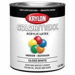 Krylon Colormaxx Gloss White Acrylic Latex Brush Paint 32 Fl Oz 1 Pack New. Price: $27.99.