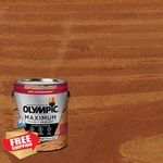 Olympic Redwood 1GAL Semi-transparent Exterior Stain Sealer Low Voc New. Price: $54.94.