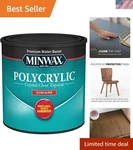 Minwax 25555 Clear Polycrylic Protective Finish - Gloss, Pint For Wood Care New. Price: $22.99.