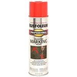 Rust-oleum 2558838 Inverted Marking Spray Paint, Flat/semi-gloss, Fluorescent New. Price: $21.65.