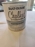 Rust-oleum 287722 Ultra Matte Interior Chalked Paint, 30 Oz, Clear Topcoat New. Price: $21.00.