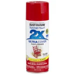 Rust-oleum 249124 12-OZ Premium 2X Ultra-cover Spray Paint, Gloss Apple Red New. Price: $15.73.