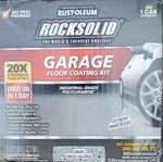 Rust-oleum Rocksolid 1 Car Garage Floor Kit 90 Oz. Gray Polycuramine Open. Price: $88.00.