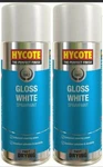 4X Hycote Gloss White Spray Paint Aerosol Car Multi-purpose Preparation 400ML New. Price: $33.62.